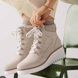 DOVE GREY Cole Haan Zerogrand City Wedge Bootie
